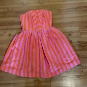 Lilly Pulitzer pink & orange dress stain on bottom